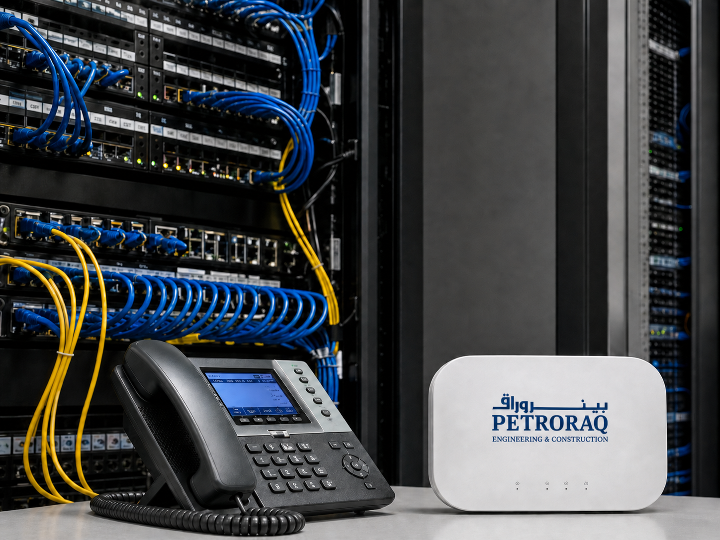 Telecommunication server rack