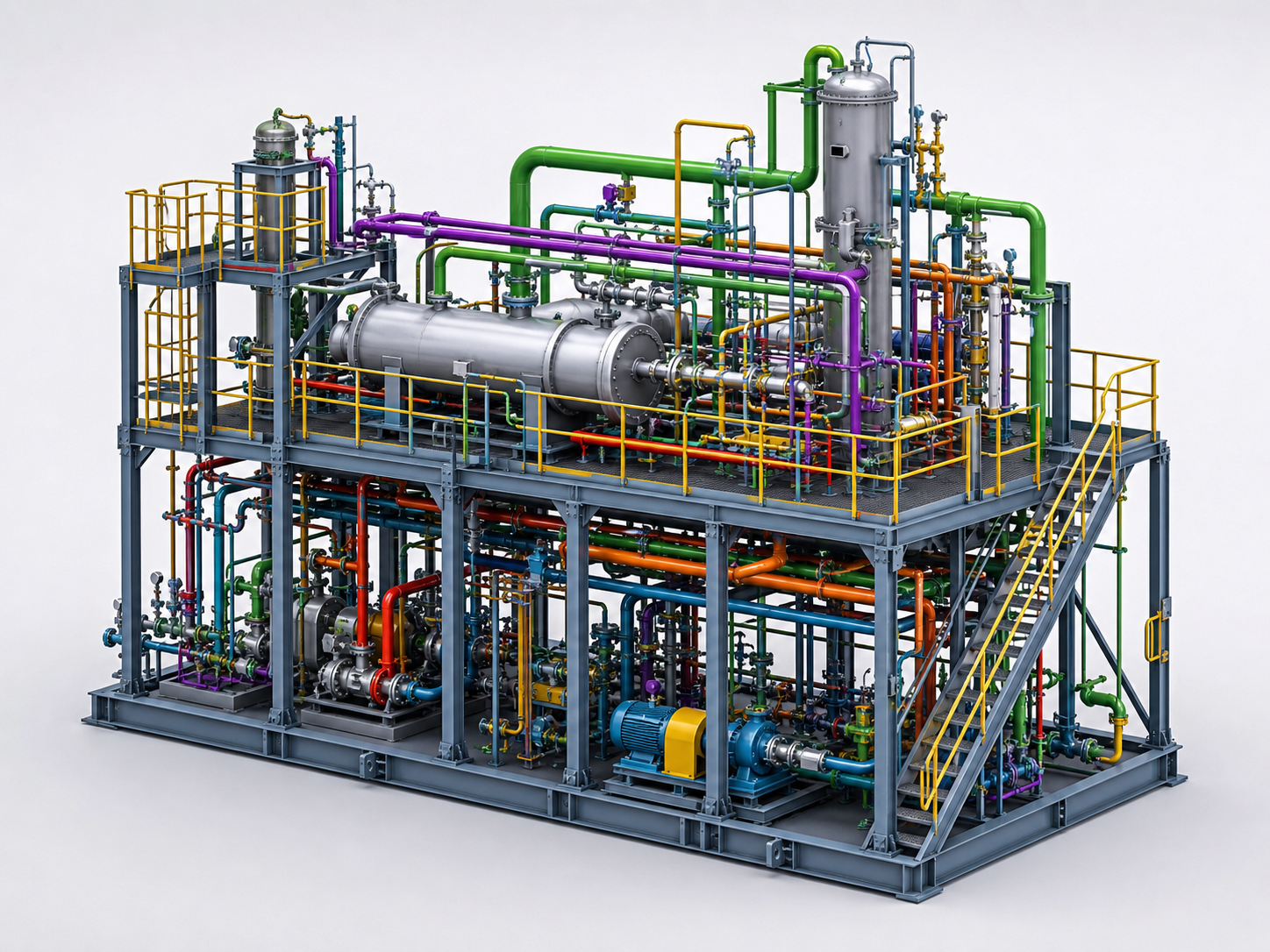 3D piping model