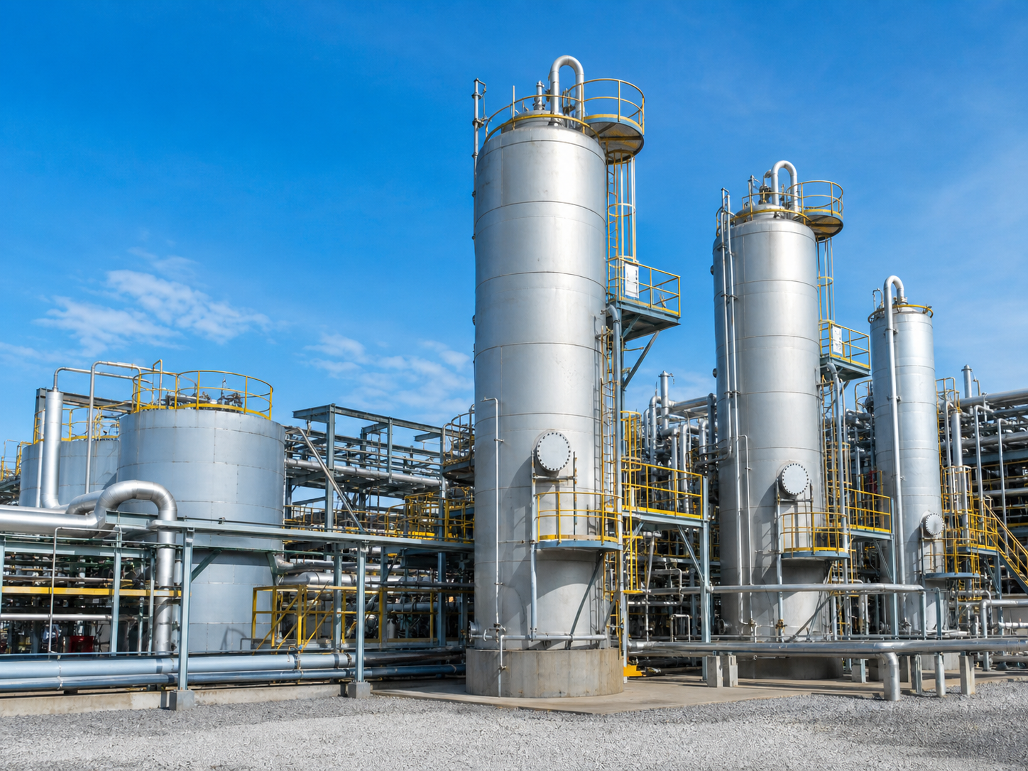 Pressure vessels at plant